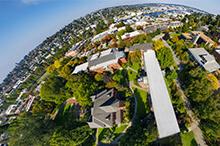 A 360 view of the 西雅图 Pacific University campus.