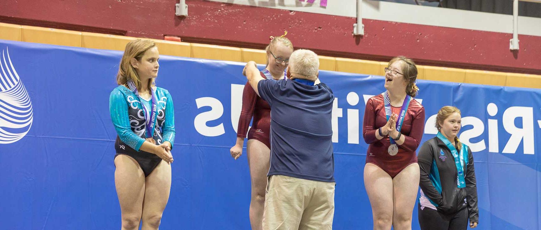 西雅图 Pacific hosted the Special Olympics USA Games’ gymnastics competition.